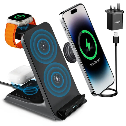 3-in-1 Wireless Charging Stand Rare Vault Co.