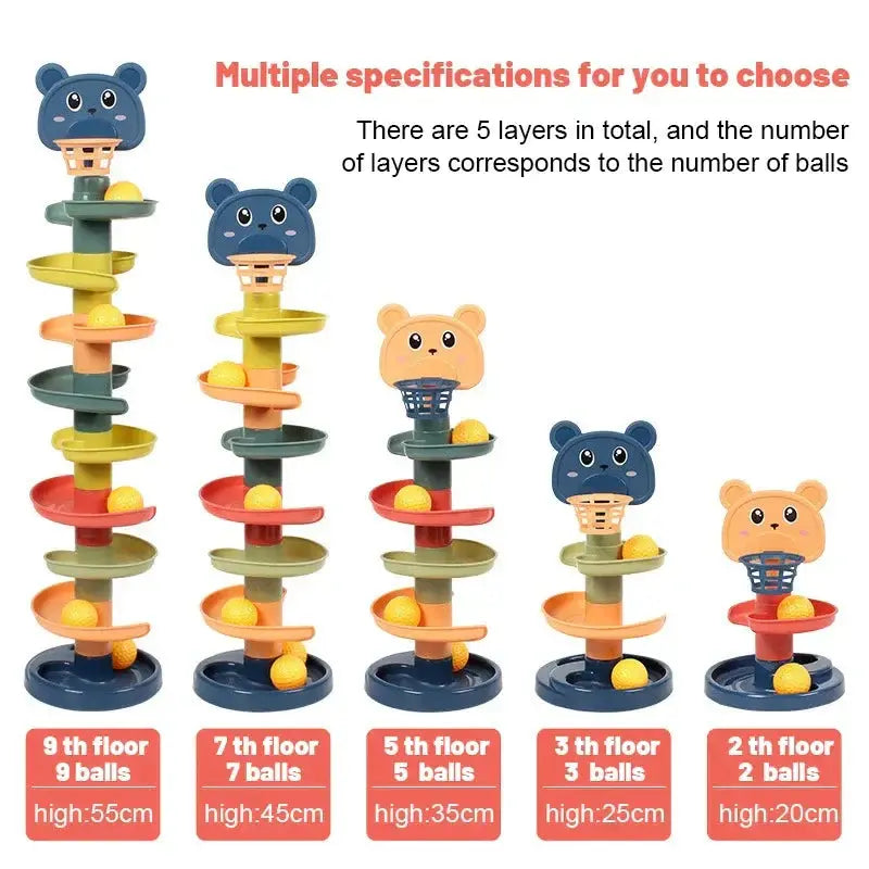 Rolling Ball Stacking Tower Rare Vault Co.
