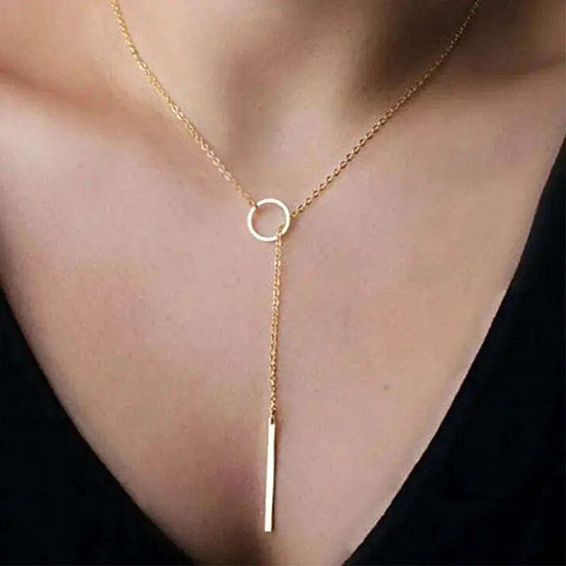 Minimalist Round Pendant Necklace Rare Vault Co.