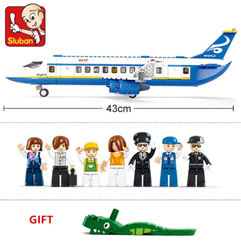463-Piece City Airplane Blocks Rare Vault Co.