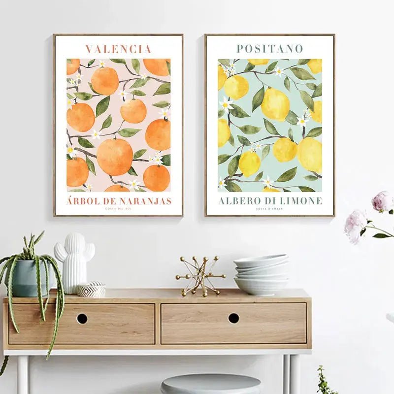 Abstract Vintage Plant Wall Art Rare Vault Co.