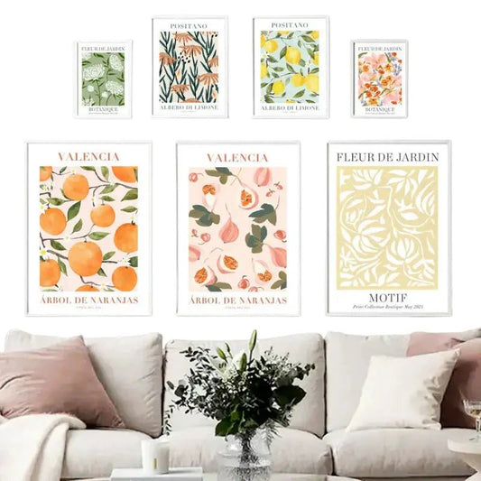 Abstract Vintage Plant Wall Art Rare Vault Co.
