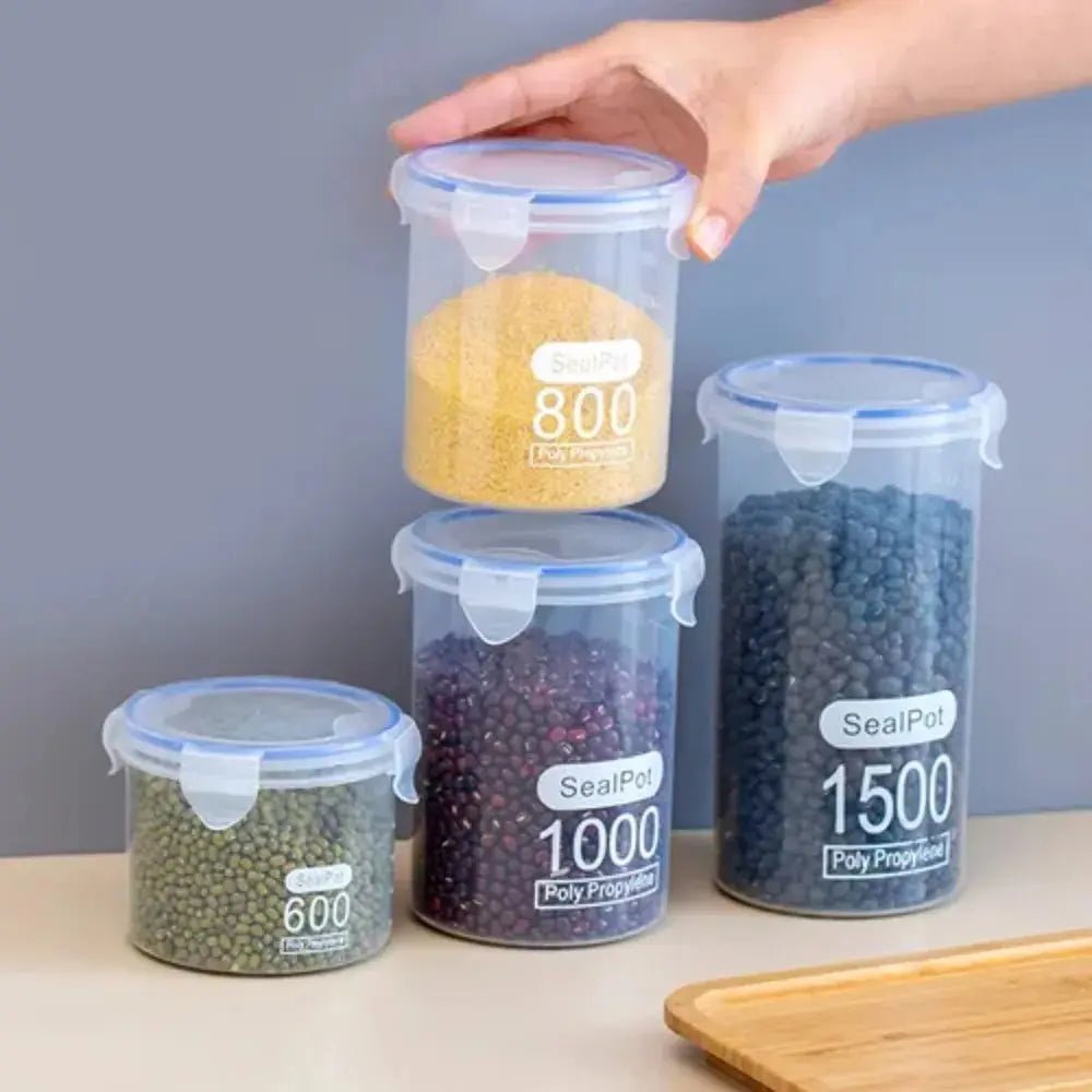 Airtight Transparent Food Jars Rare Vault Co.