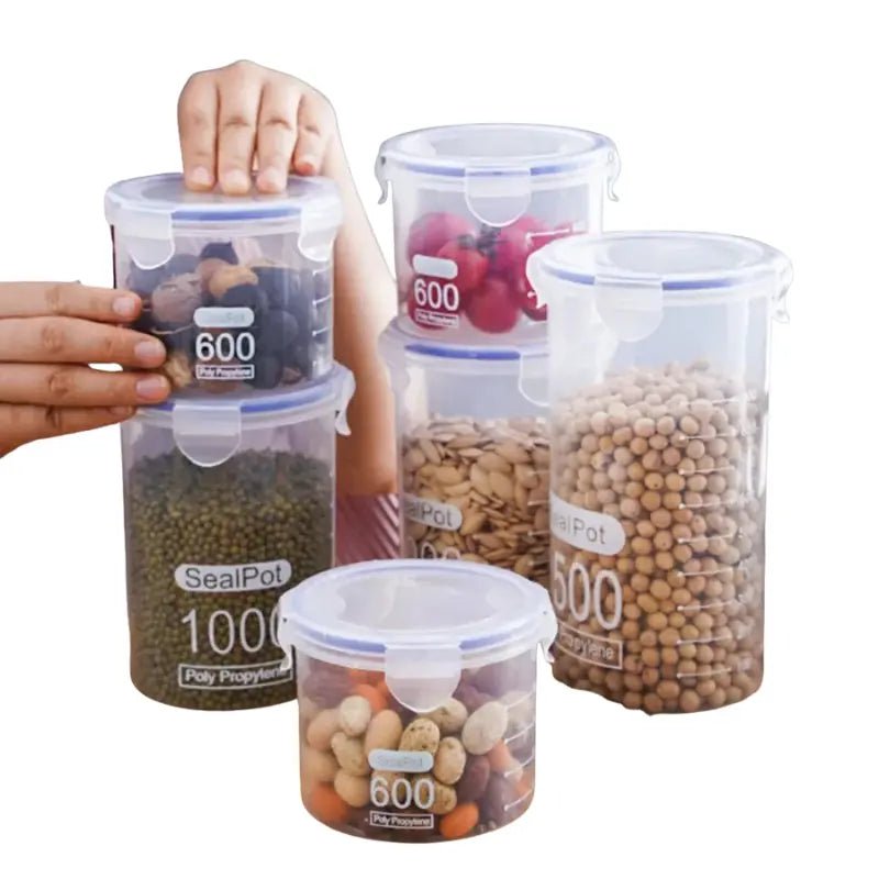 Airtight Transparent Food Jars Rare Vault Co.
