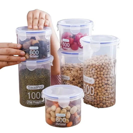 Airtight Transparent Food Jars Rare Vault Co.