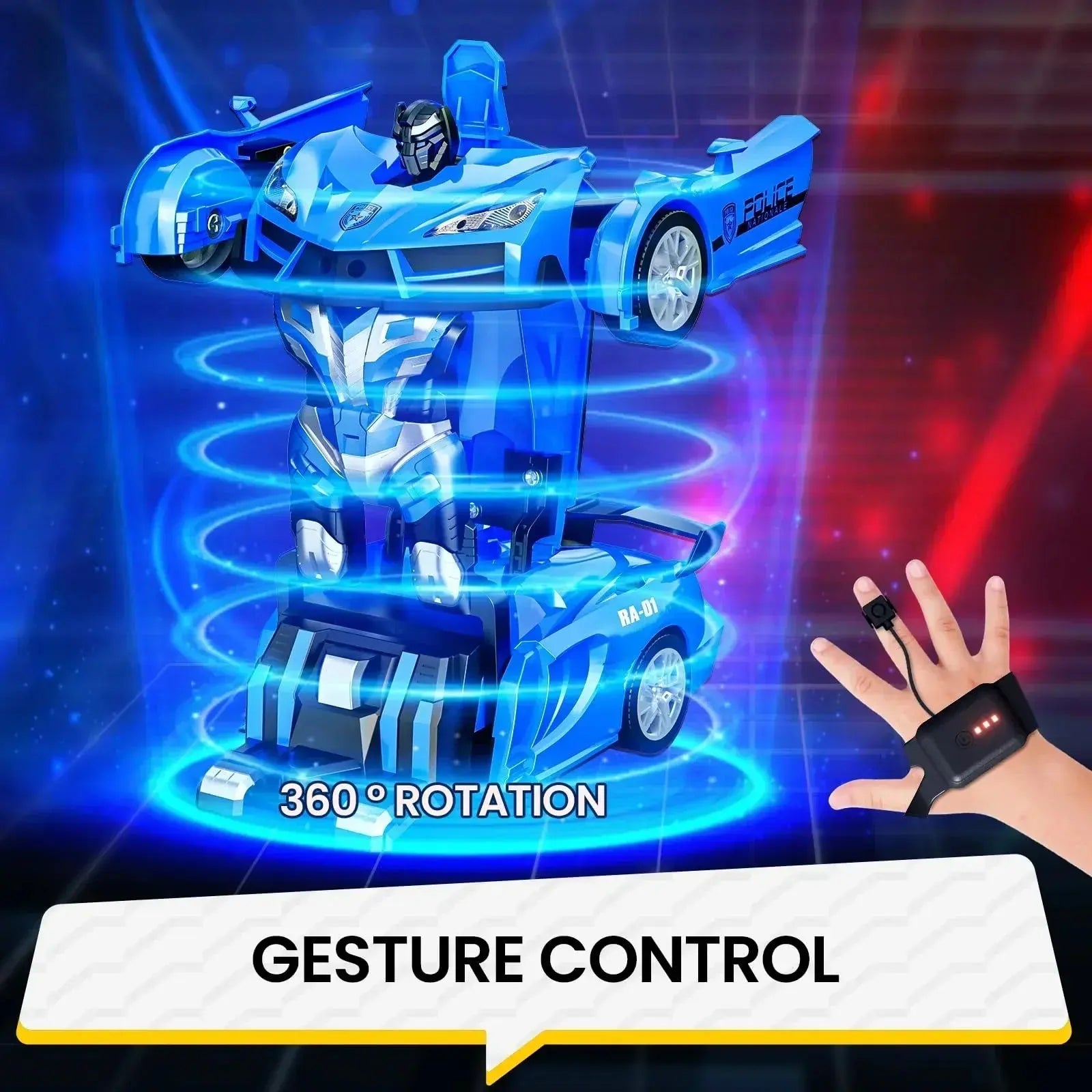Gesture Sensing Police RC Car Rare Vault Co.