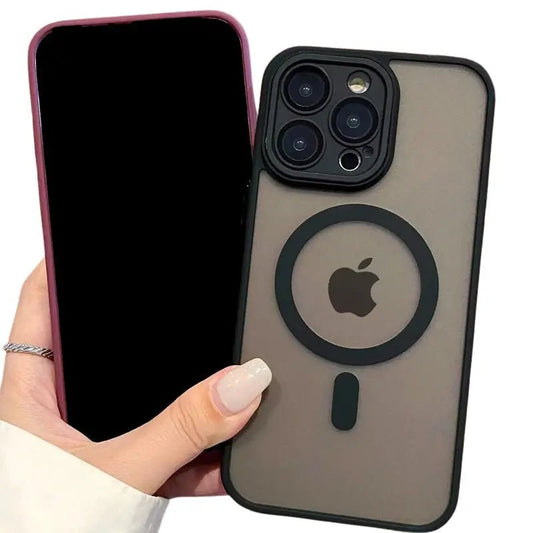 Luxury Magnetic iPhone Case with Lens Protector & Wireless Charging Daily Finds