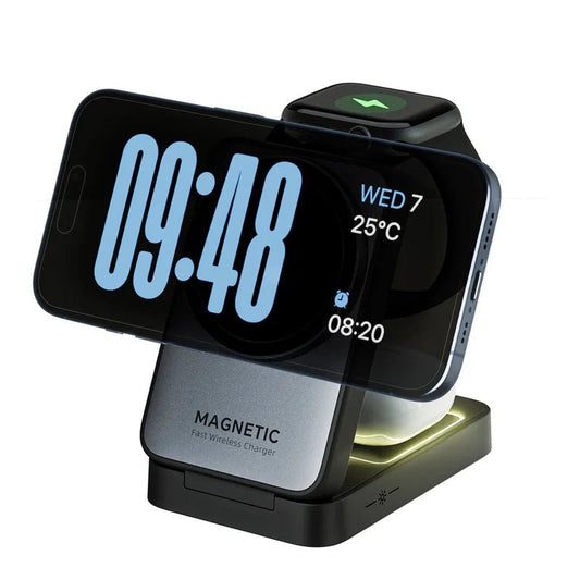 PowerHub 3-in-1 Magnetic Wireless Charger - Daily Finds