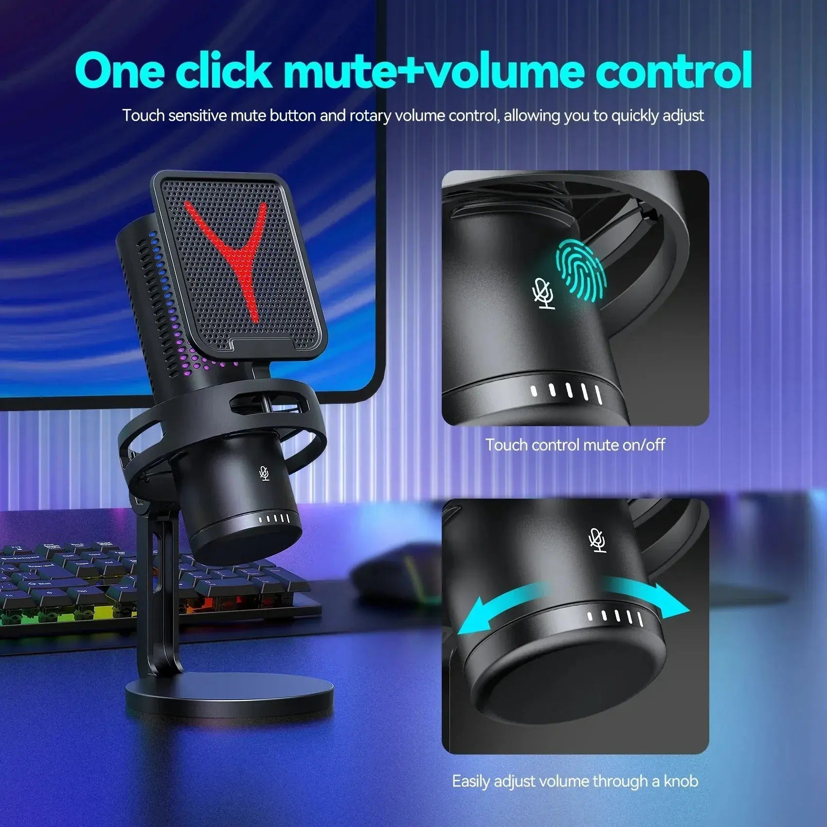 Professional RGB Gaming Microphone Rare Vault Co.