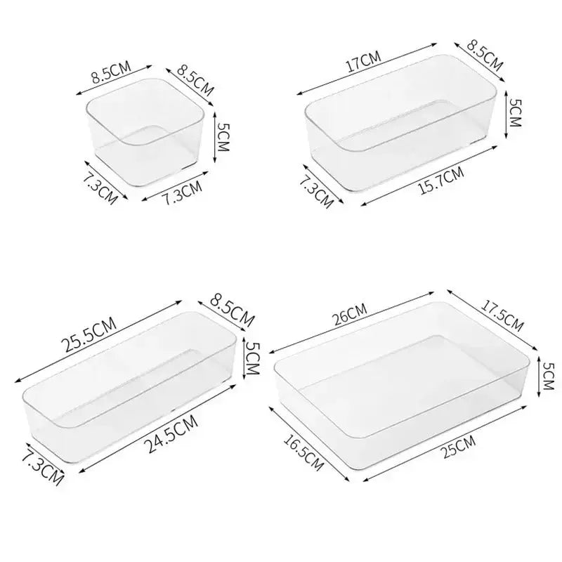 Transparent Desk Storage Organizer Box Daily Finds