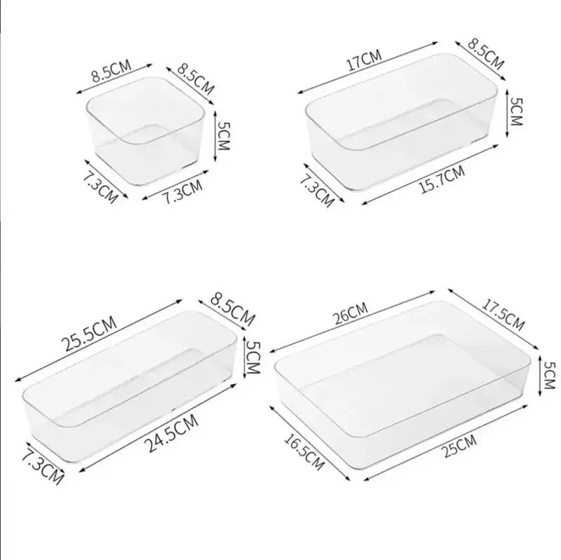 Transparent Desk Storage Organizer Box Daily Finds