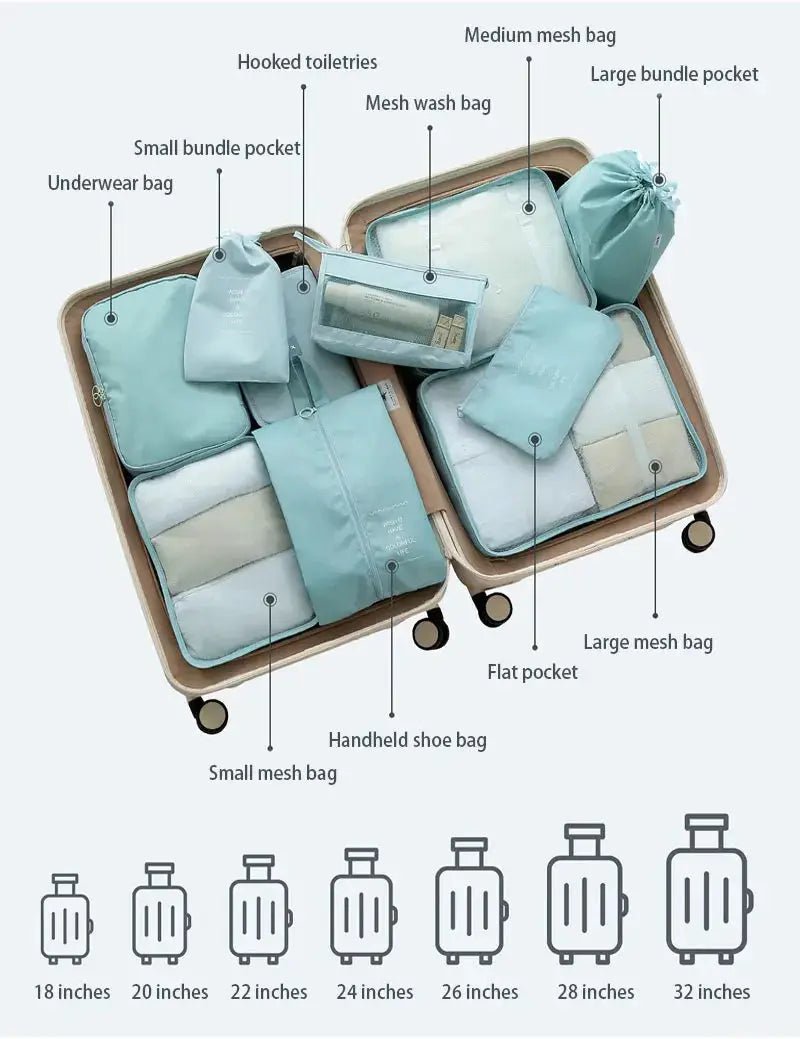 Travel Packing Cubes Set – 7/10 Pieces Daily Finds