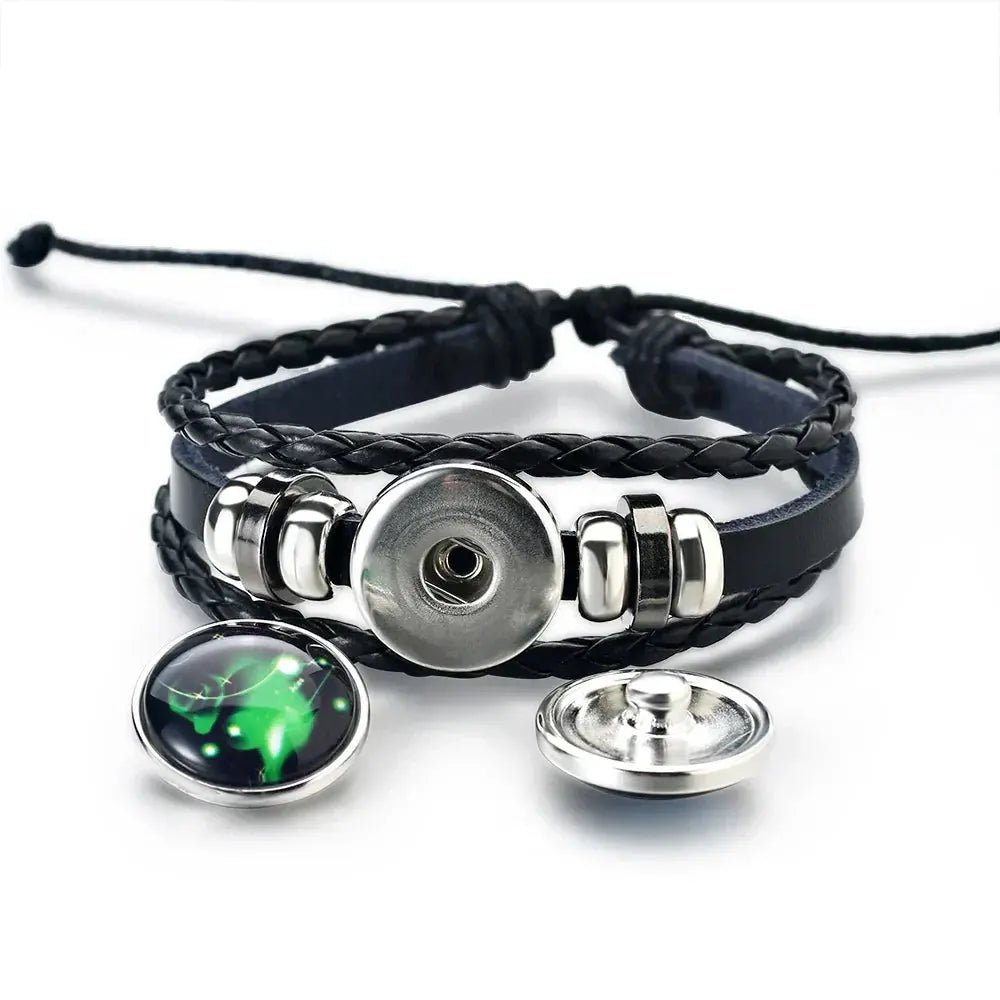 Zodiac Leather Wrap Bracelet Rare Vault Co.