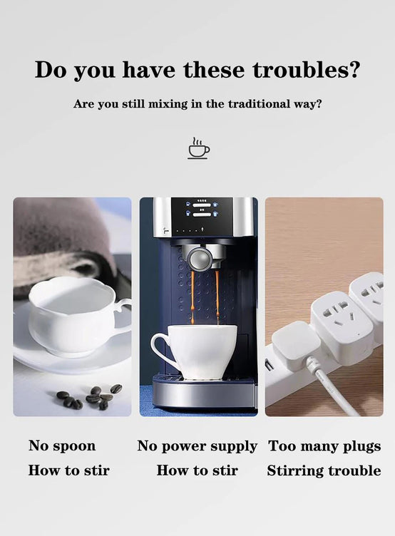 Self-Stirring Magnetic Coffee Mug