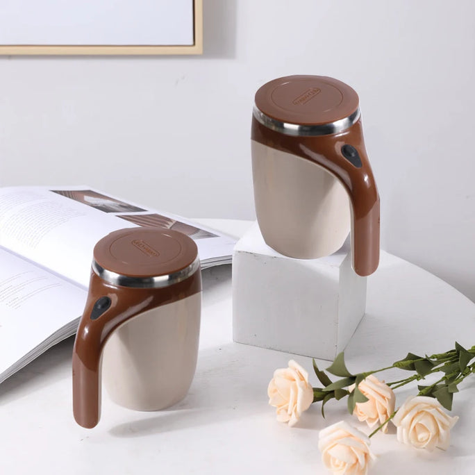 Self-Stirring Magnetic Coffee Mug