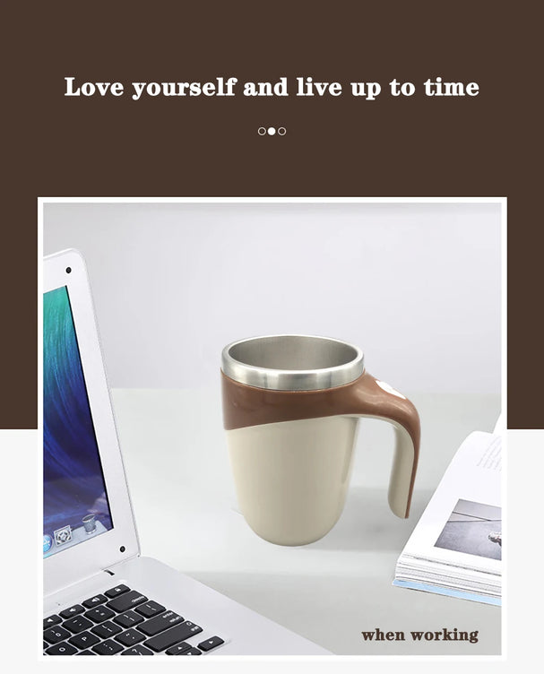 Self-Stirring Magnetic Coffee Mug