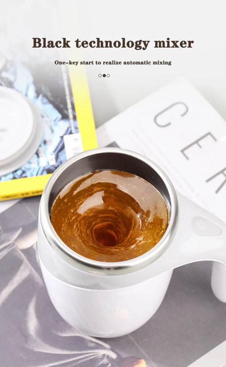 Self-Stirring Magnetic Coffee Mug