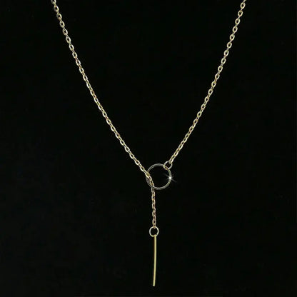 Minimalist Round Pendant Necklace Rare Vault Co.