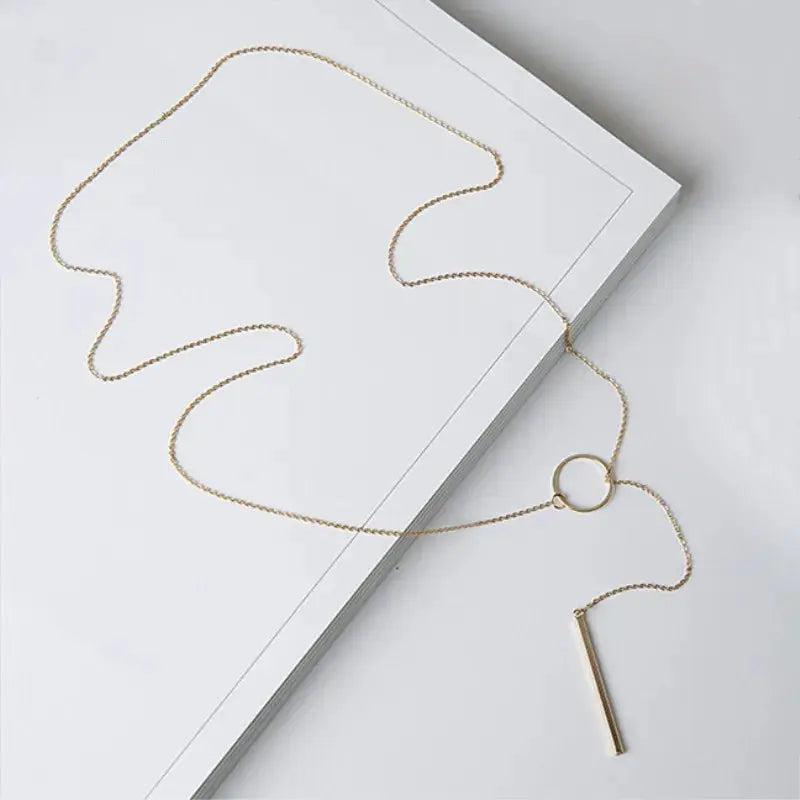 Minimalist Round Pendant Necklace Rare Vault Co.