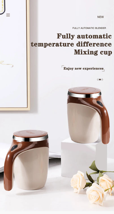 Self-Stirring Magnetic Coffee Mug