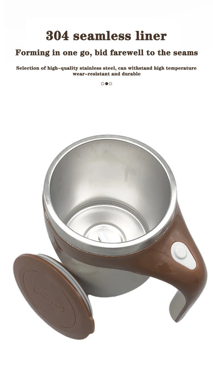 Self-Stirring Magnetic Coffee Mug