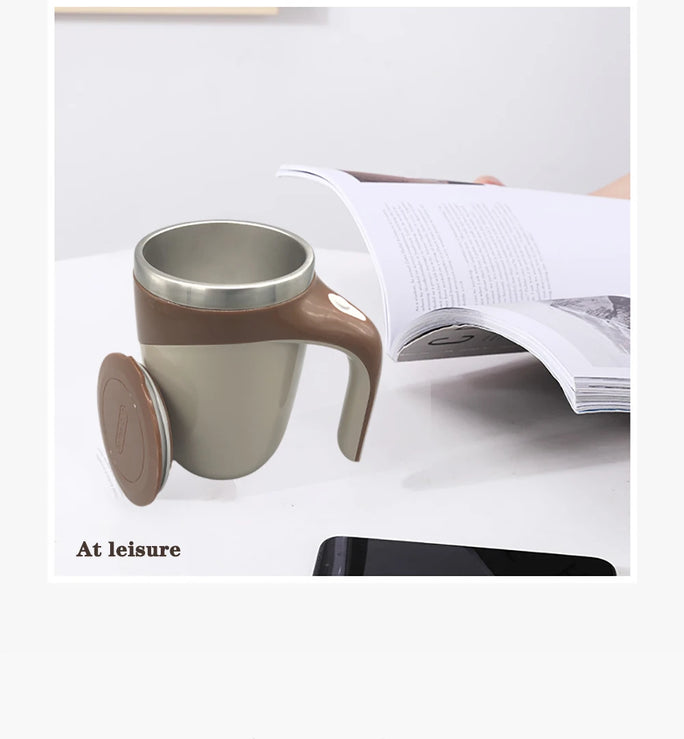 Self-Stirring Magnetic Coffee Mug