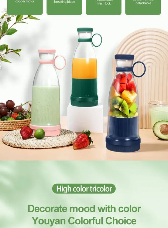 Portable USB Blender – 6-Blade Juicer Cup