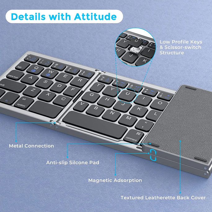 Foldable Bluetooth Keyboard