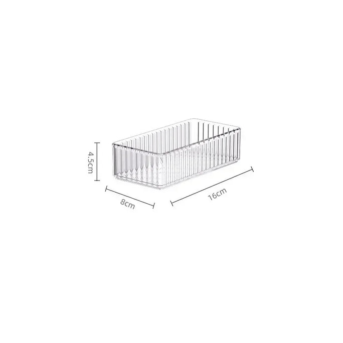 Transparent Desk Storage Organizer Box