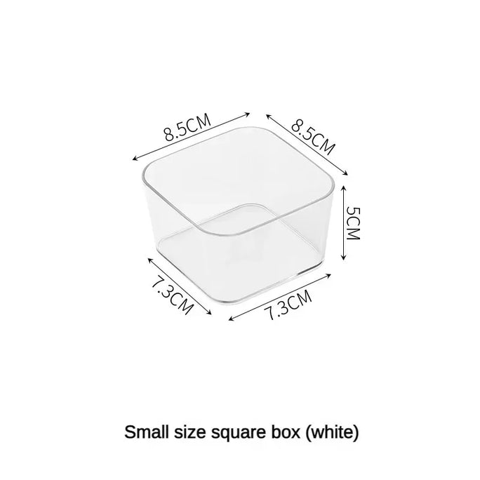Transparent Desk Storage Organizer Box
