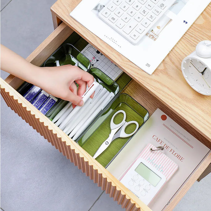 Transparent Desk Storage Organizer Box