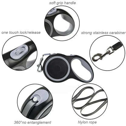 Durable Retractable Dog Leash Rare Vault Co.