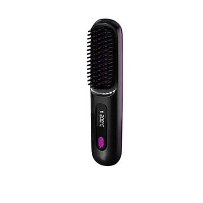 Electric LCD USB Ceramic Heating Straight Hair Comb Daily Finds