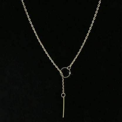 Minimalist Round Pendant Necklace Rare Vault Co.