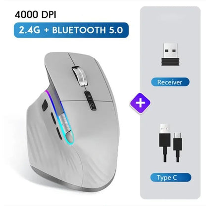 Multi-Device Wireless Bluetooth Mouse Rare Vault Co.