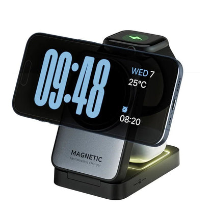 PowerHub 3-in-1 Magnetic Wireless Charger - Daily Finds