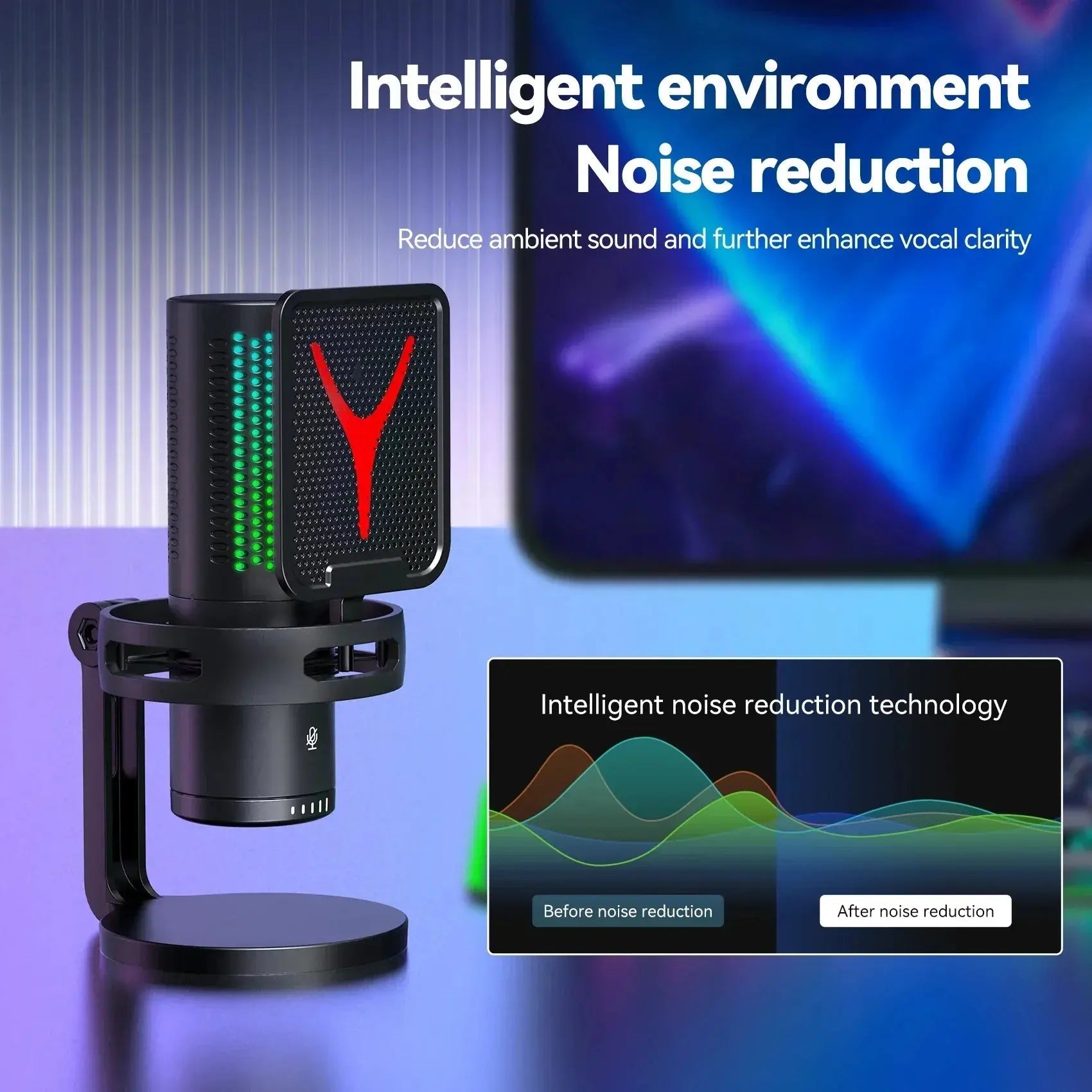 Professional RGB Gaming Microphone Rare Vault Co.