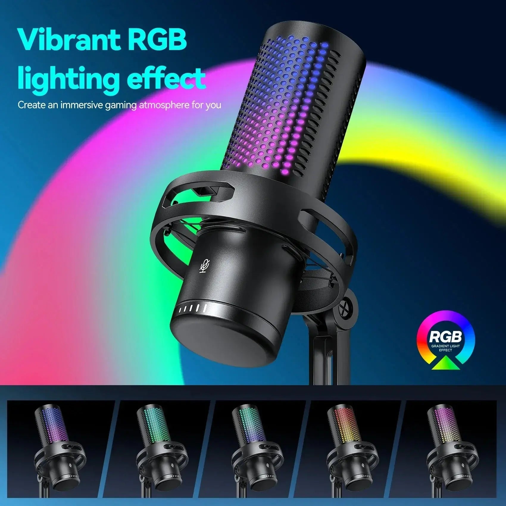 Professional RGB Gaming Microphone Rare Vault Co.