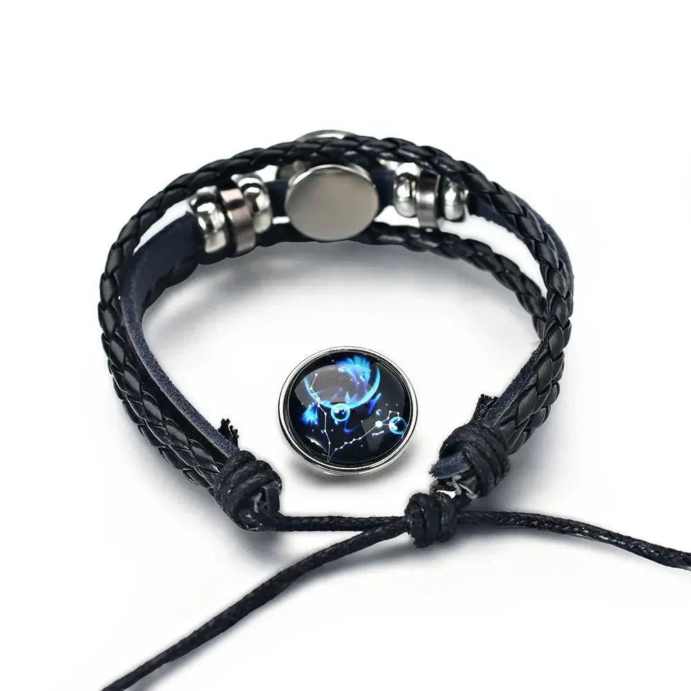 Zodiac Leather Wrap Bracelet Rare Vault Co.