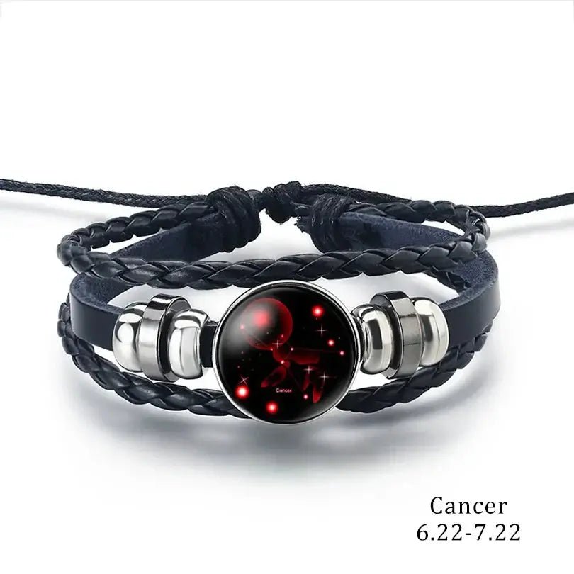 Zodiac Leather Wrap Bracelet Rare Vault Co.